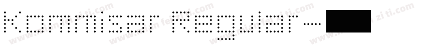 Kommisar Regular字体转换